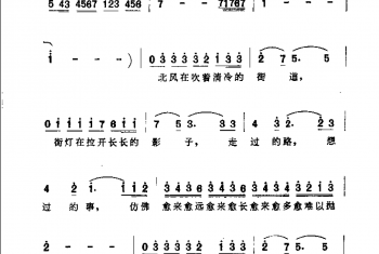 齐秦歌曲谱：狂流
