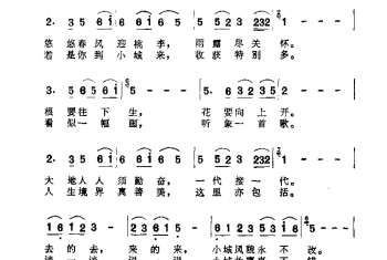 邓丽君歌曲谱:小城的故事