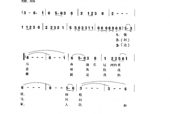 骏马奔驰保边疆 蒋大为词曲