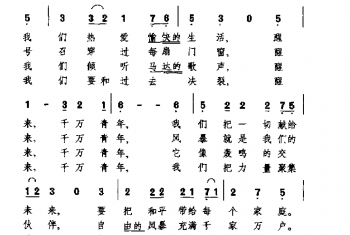 外国民间乐曲简谱:我们热爱愉快的生活 德国民歌