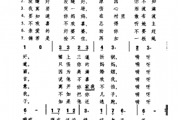 外国民间歌曲简谱:屋子里没有打扫(斯洛伐克西部民歌)