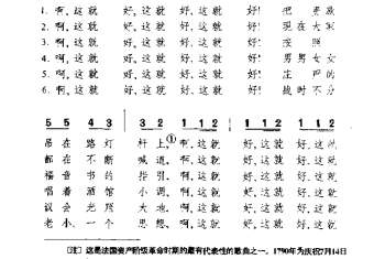 外国民间歌曲简谱：这就好(法国民歌)