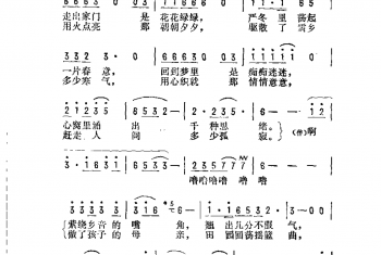 抒情歌曲简谱：男人眼里的关东女 宋斌廷词 张振国曲