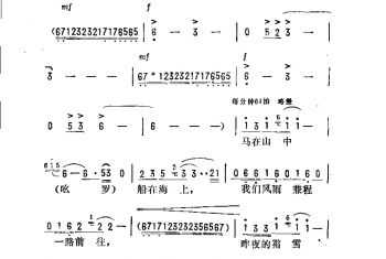 同一个太阳（电视片《风雨同舟》主题歌）王川平词 莫凡曲