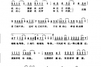简谱:人面桃花·1994洛兵词 张云鹏曲(刘海波演唱)