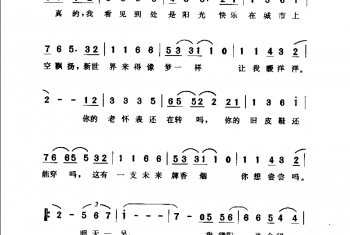 通俗歌曲简谱:Newboy·1998朴树词曲(朴树演唱)