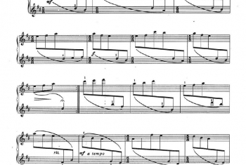 中国钢琴名曲五线谱:儿童小曲(小鸟的歌)李重光