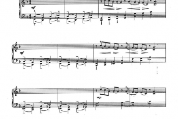 中国钢琴名曲五线谱:动物园组曲(大象)黎英海