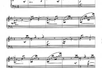 中国钢琴名曲五线谱：动物园组曲（小猴儿）黎英海