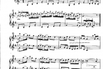 小提琴二重奏曲谱:幽默曲 德伏夏克曲 张以一改编曲目(初级)