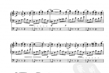 双排键电子琴考级曲目:木马 比才曲 金晓平编配(六级)五线谱