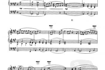 走西口 鲍元恺曲 高继勇编配(双排键电子琴七级考级曲目五线谱)