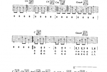 刘德华歌曲吉他六线谱:亲爱的妈妈(附简谱歌词)